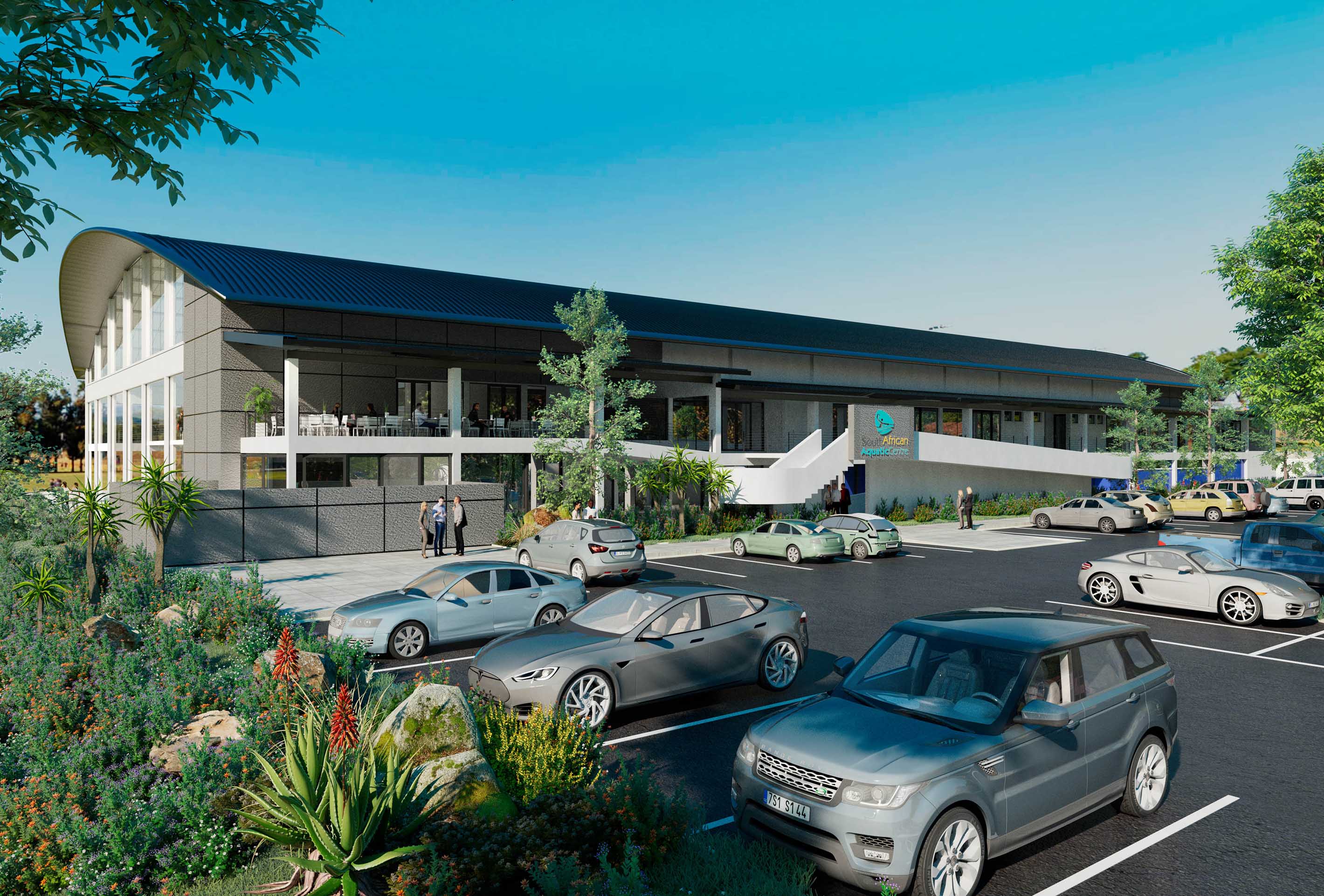 Aquatics Centre presentation render preview